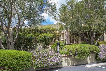 Pacific Plaza Hotels | Alameda, California | Greenery beside parking lot